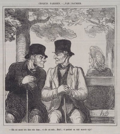 È ancora molto bella questa signora da Honoré Daumier